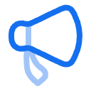 megaphone-01-twotone-rounded-blue